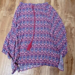Hollister Midi Bohemian Patterned Skirt